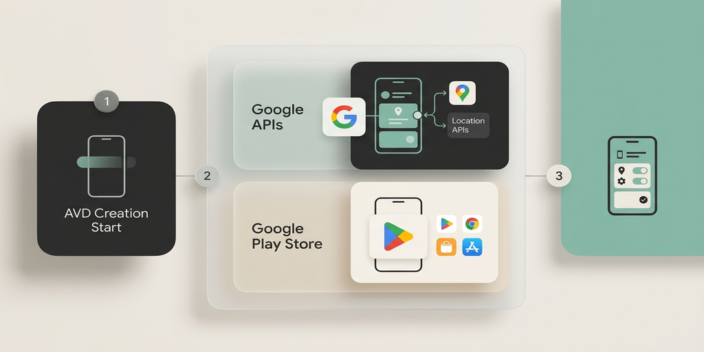 Android AVD Manager でシステムイメージを選択する画面